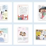年賀家族未来への年賀状デザイン